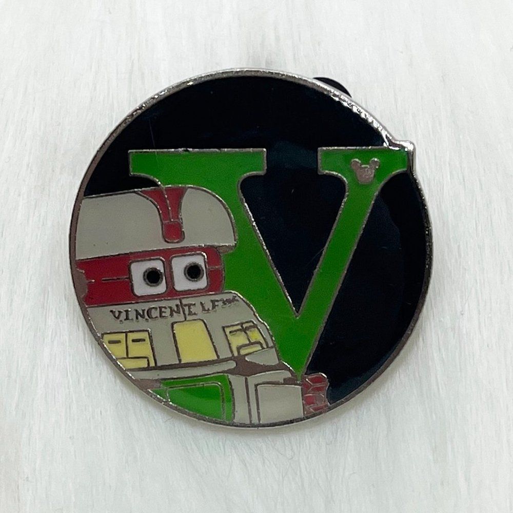 🔮 5/$25 Disney Alphabet The‎ Black Hole V for V.I.N.CENT Pin